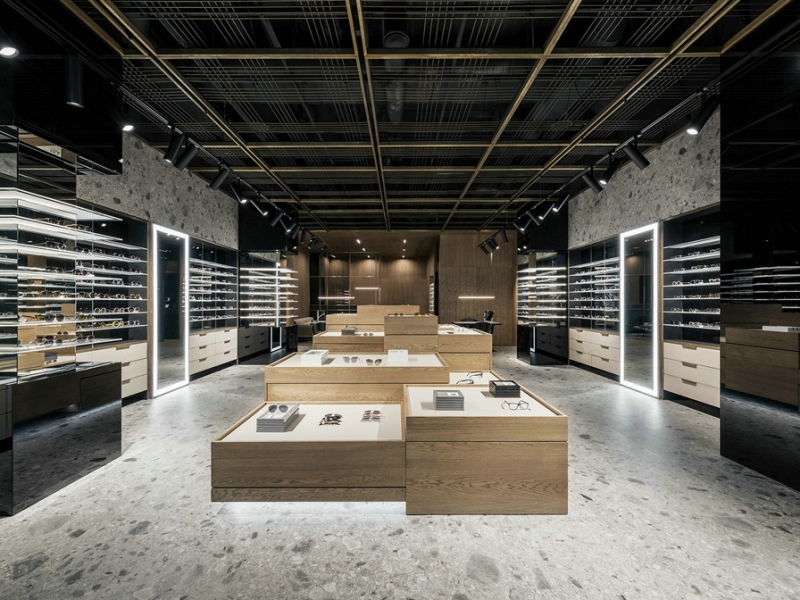 Optical Store Interior Design And Custom Optical Store Fixtures